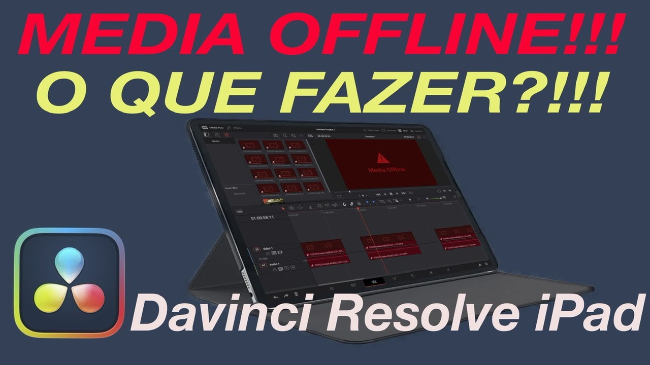 Davinci Resolve para o iPad tutorial: como remover a mensagem “Media ...