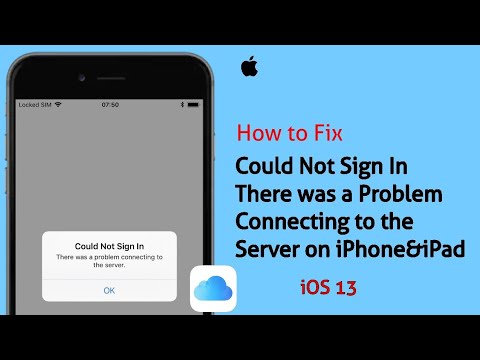 Could Not Sign In There was a Problem Connecting to the Server when Sign into iCloud on iPhone