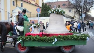 Győr (H), bencés templom új harangjai (1) - a harangok érkezése - 6 neue glocken / new bells