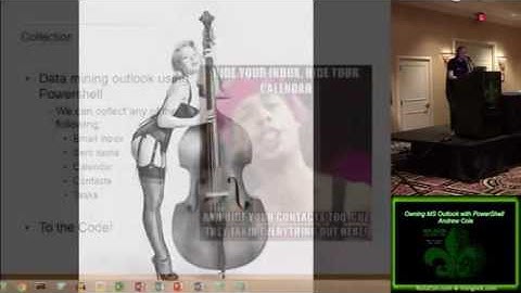 NolaCon 2016 Owning MS Outlook with PowerShell By Andrew Cole