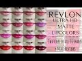 Revlon Ultra HD Matte Lipcolors | Swatches of All 16 Shades + Mini Reviews