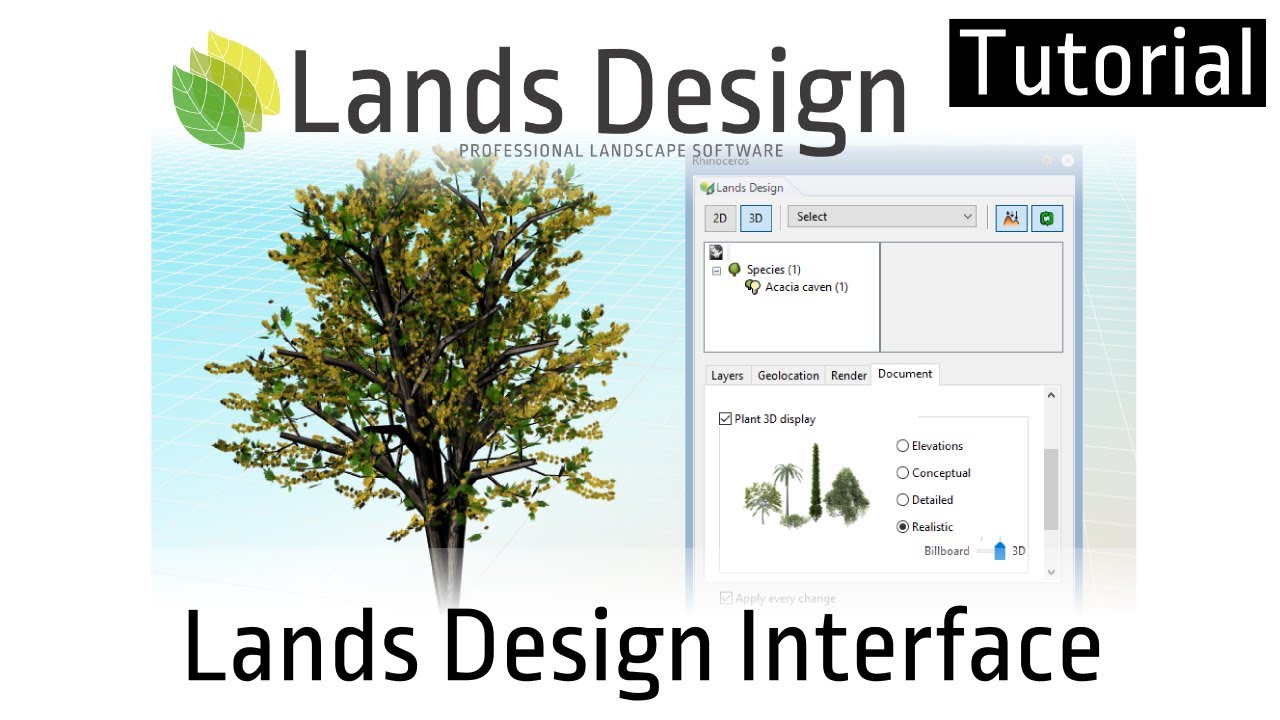Lands Design Tutorial 01 Lands Design interface YouTube