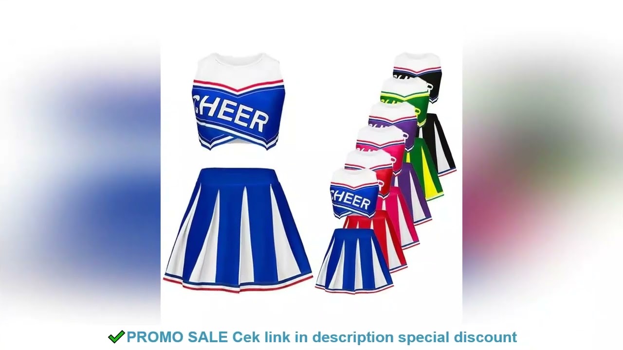 Sexy High School Glee Club Girl cheerleading Uniform Stage Performance Cheerleader Costume Halloween