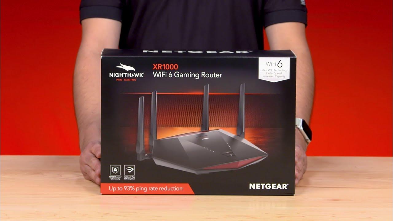 Unboxing the NETGEAR Nighthawk Pro Gaming XR1000 WiFi 6 Gaming Router -  YouTube