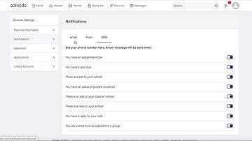Setting notifications - computer