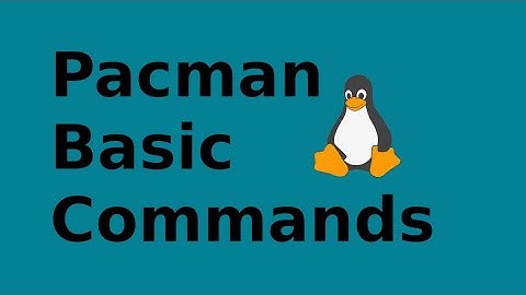 Linux command line: pacman basic beginner commands