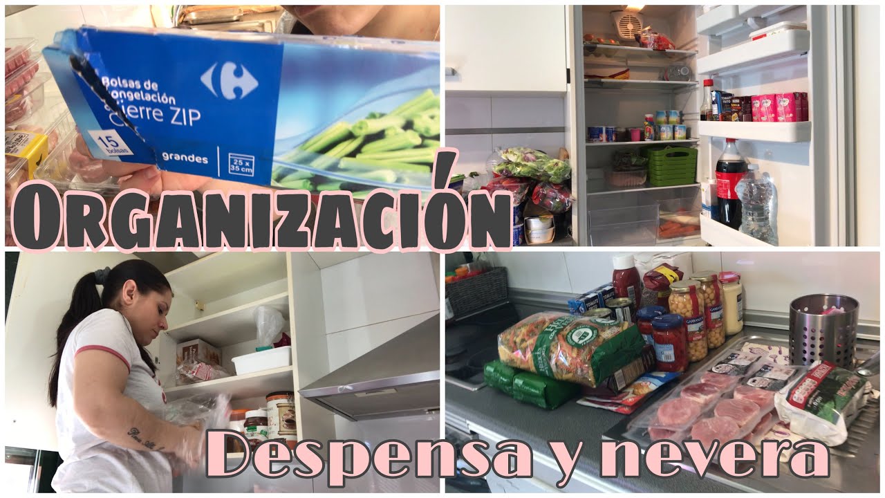 📌ORGANIZACIÓN DESPENSA Y NEVERA📌// Como guardó la compra de familia