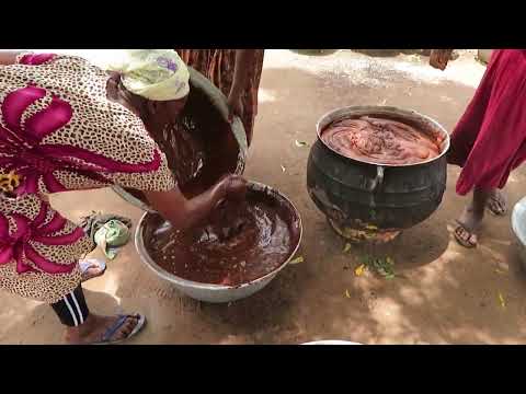 Starting To Knead Shea Butter #sheabutter #handamde #madeinghana