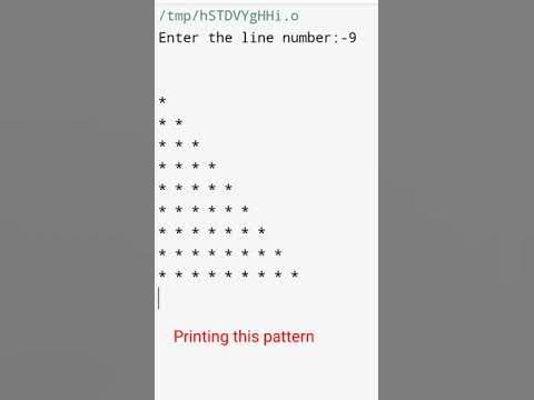 Star pattern program in c --1 || Star pattern printing in c #short # ...