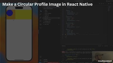 How to Make a Circular Profile Photo in React Native with borderRadius