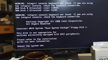 Trying to boot AT&T Unix System V on a Pentium P4 | Retro PC vlogs