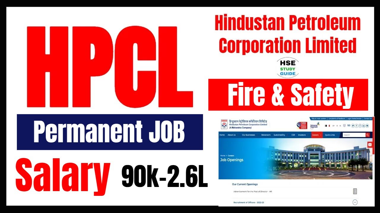 HPCL Fire & Safety Recruitment Job Apply In HPCL for Fire & Safety