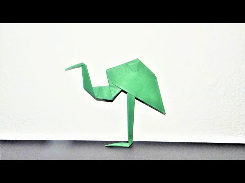 Cómo Hacer Un Avestruz De Papel A Origami Paso A Paso 