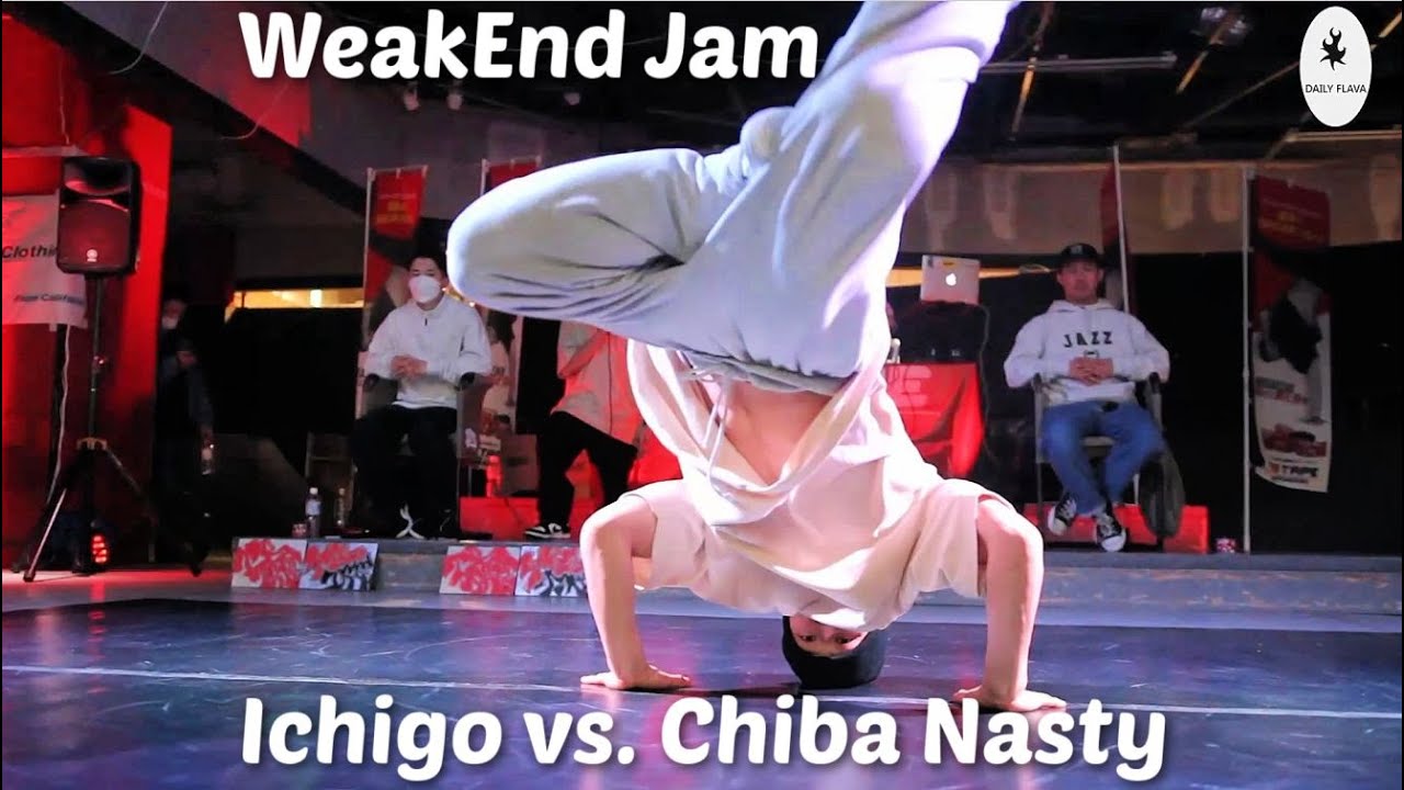 Bboy Ichigo vs  Chiba Nasty. Flow vs. powerful style. Top 4. WeakEnd Jam