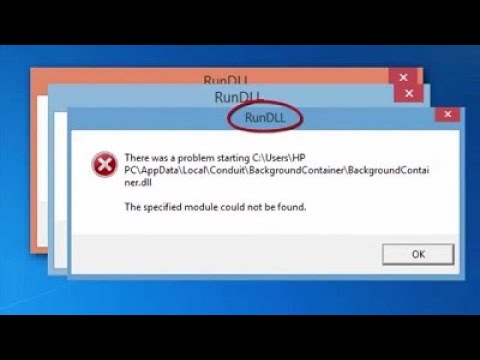 How To Fix Rundll Error In Windows 10