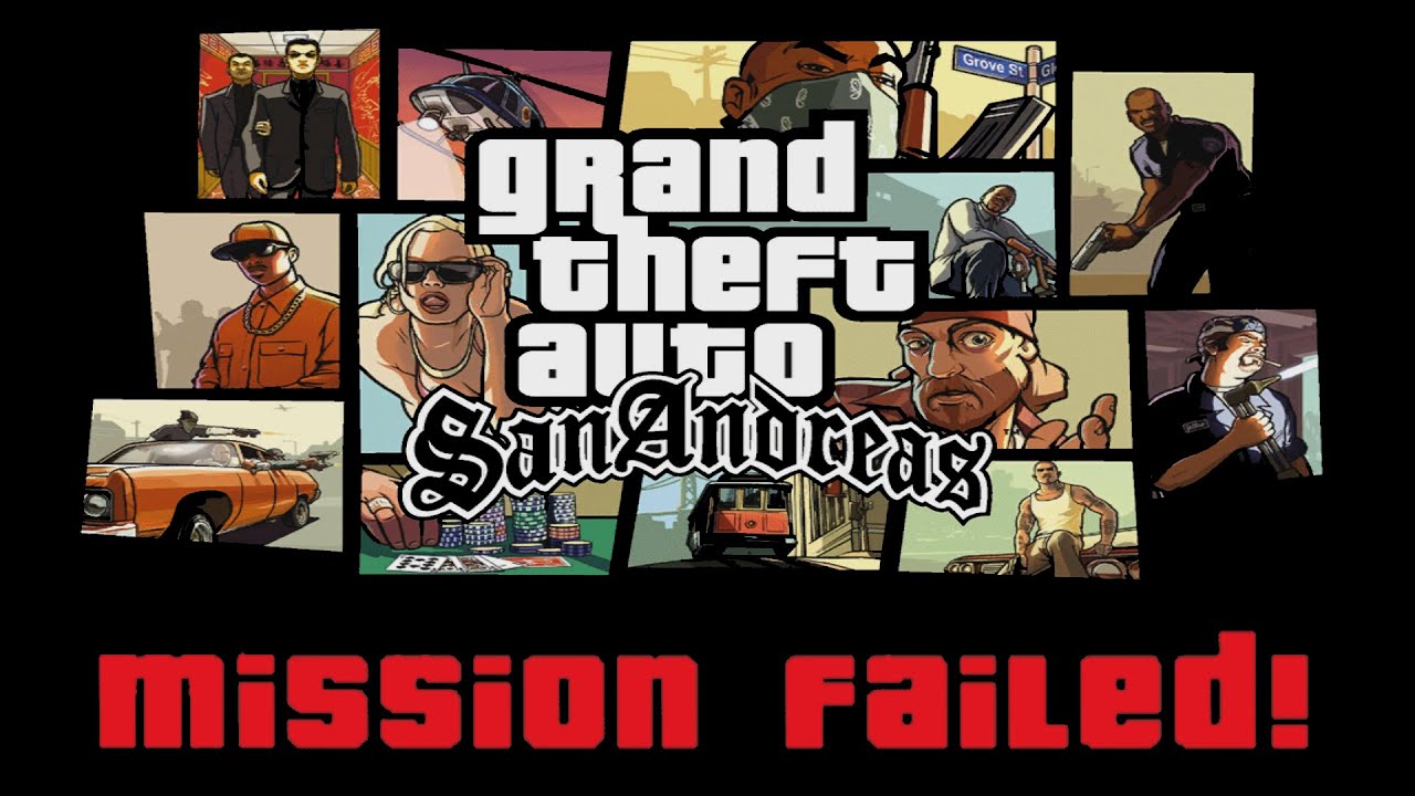 GTA: SA but every MISSION FAILED