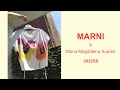 MARNI SS22 レディース マルニ パンジープリントTシャツ