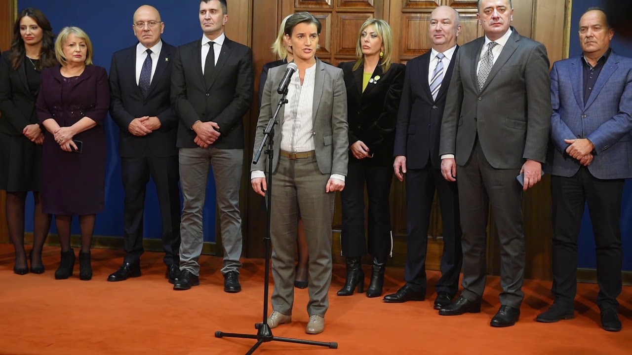 Traditional Annual Reception Of The Prime Minister Ana Brnabic And