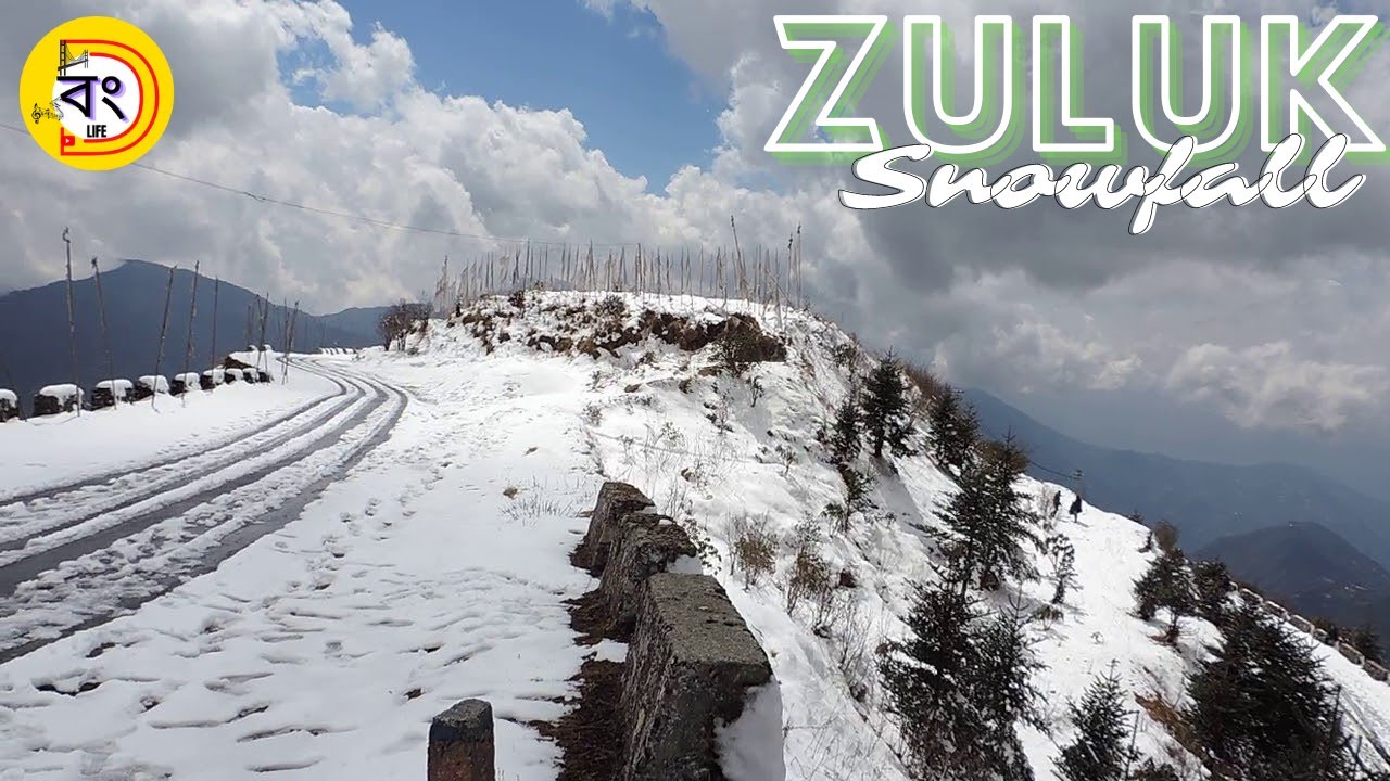 Zuluk Snowfall || Heavy Snowfall in Sikkim This December || Winter Snowfall in India