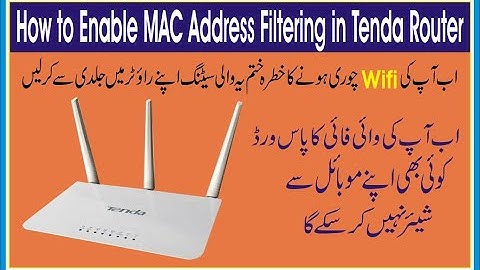 How to Enable MAC Address Filtering in Tenda Router | How To Set Mac Address On WIFI 2023