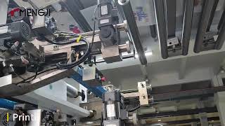 8-Color Stack Type Flexo Press Running Web Material at High Speed
