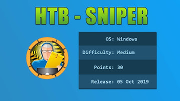 Hack The Box - Sniper