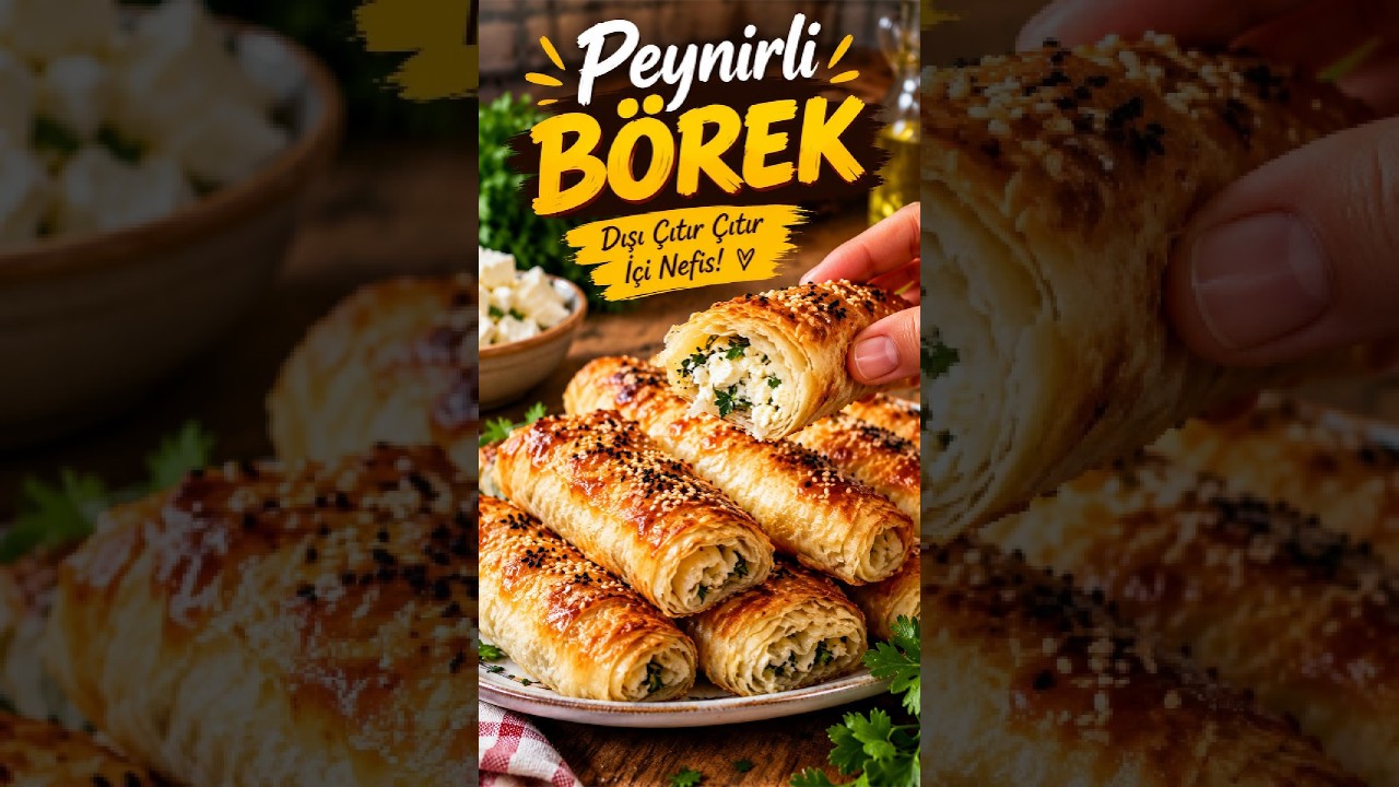 Dışı Çıtır Çıtır, İçi Nefis Peynirli Börek 😍🤤 | Kolay Börek Tarifi