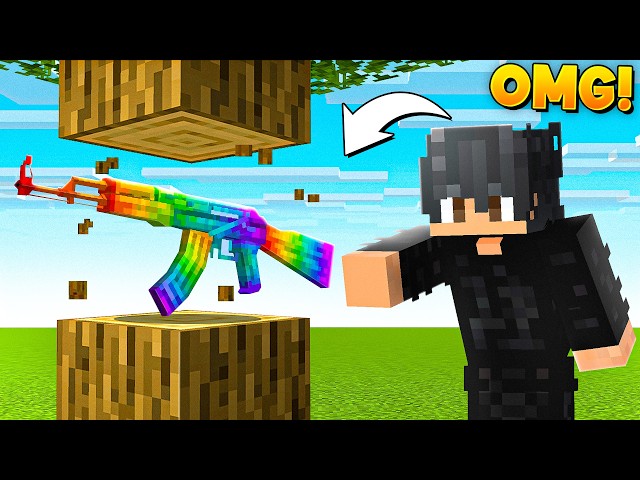 Minecraft But Every Drop is AVARITIA GUN!