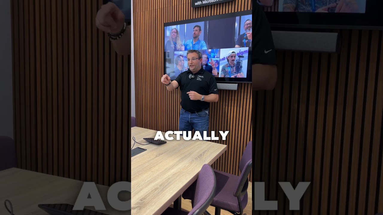 Neat’s Dual Center & AI Camera Tech: The Future of Large Meeting Rooms!
