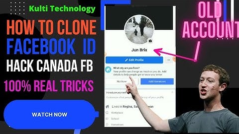 How to clone old facebook account 2022 Kulti Technology