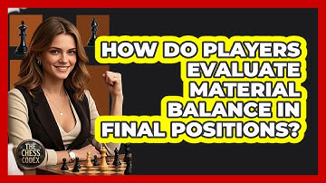 How Do Players Evaluate Material Balance In Final Positions?
