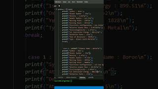 I designed Periodic Table in🤟✌ C language ✌C Coding | #coding #programming #C Tutorial for beginners screenshot 5