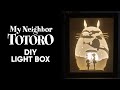 How to make my neighbor totoro paper cut light box  diy tutorial