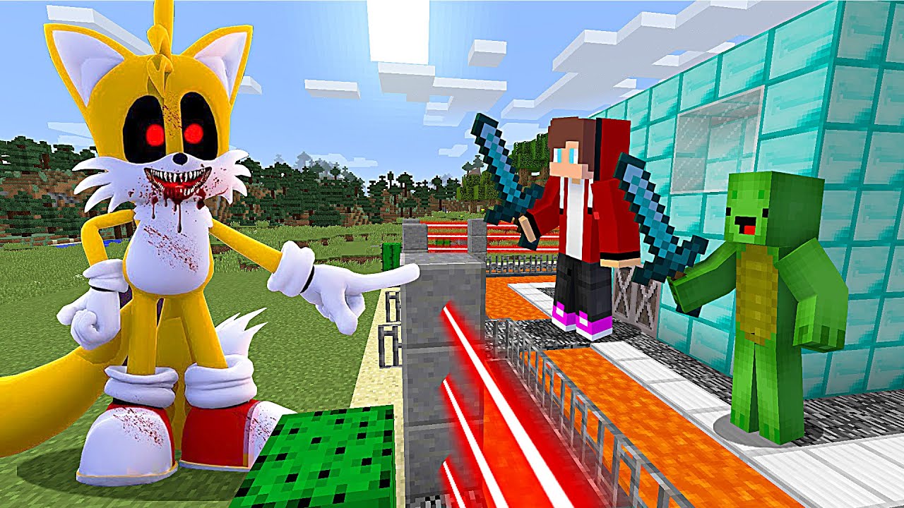 Tails.EXE vs Security House - Minecraft gameplay Thanks to Maizen