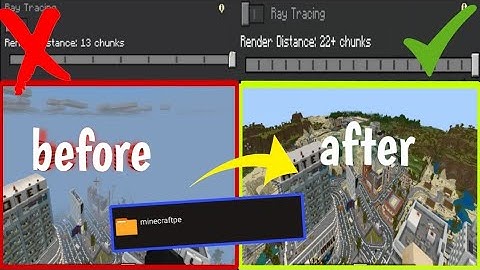 Increasing the render distance value without mods|"Minecraftpe" missing file fix |Minecraft 1.21.62