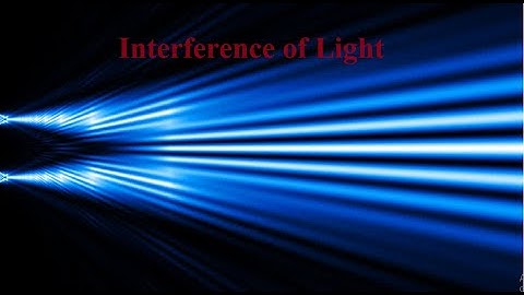 Interference of light (Part 1)