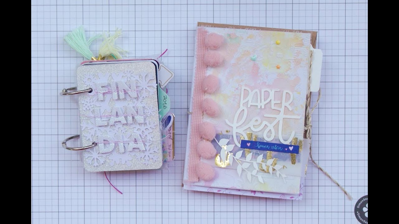 Mi primer Scrapbook y Mini Álbum paper mache