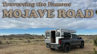 Traversing the famous Mojave Road in my 2021 GMC Sierra AT4 with a Four Wheel Camper Raven
