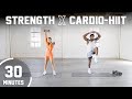 30 Minute Dumbbell Strength & Cardio-HIIT [Full Body Conditioning]