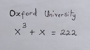 Oxford University 🎓 Entrance Exam | Can you solve ?