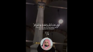 ﴿وَما مُحَمَّدٌ إِلّا رَسولٌ قَد خَلَت مِن قَبلِهِ الرُّسُلُ﴾ من سورة آل عمران للشيخ علي جابر 🤍..