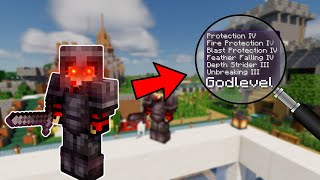 Creating GOD ARMOUR In Minecraft Using My UNLIMITED DIAMONDS AND NETHERITE !!!