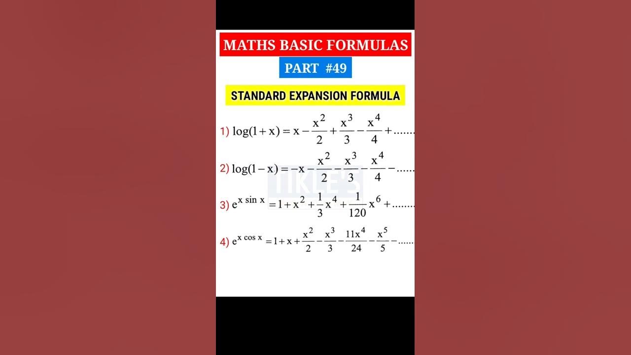 Maths Basic Formulas Part 49 #shorts #tiklesacademyofmaths - YouTube