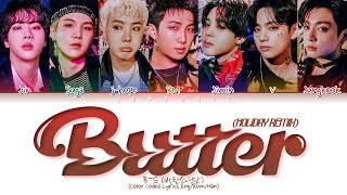 BTS BUTTER (Holiday Remix) (Color Coded Lyrics) Resimi