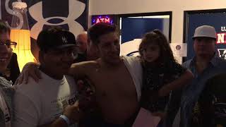 John Molina jr right after his KO win Molina vs Redkach - EsNews