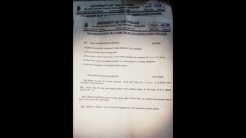 Past papers 6th semester (math)