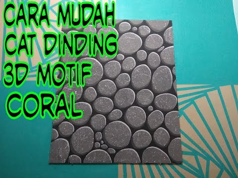  Cat  dinding  3d motif  batu  alam YouTube