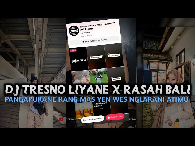 DJ TRESNO LIYANE X RASAH BALI • PANGAPURANE KANG MAS YEN WES NGLARANI ATIMU VIRAL TIKTOK ADI AS RMX class=