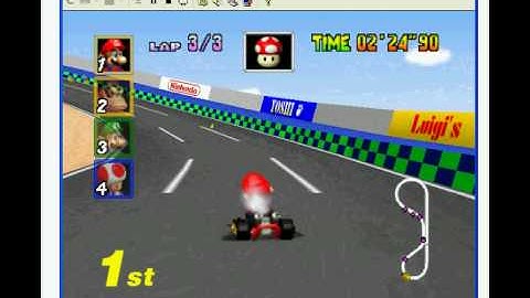 Mario kart 64 on nemu64