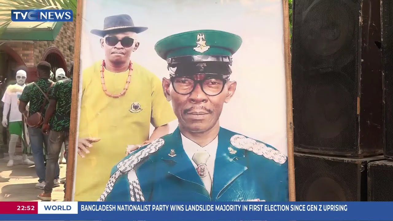 Super Eagles Captain Wilfred Ndidi Buries Father In Delta State